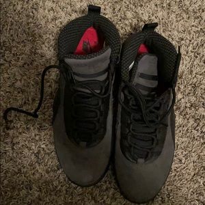 Black and gray jordan 10 size 12 men